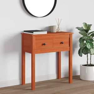 vidaXL Masă de consolă Maro Ceară 70 x 35 x 75 cm Lemn masiv de pin imagine