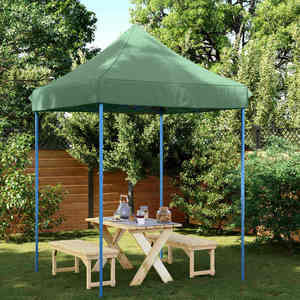 vidaXL Cort pentru Petreceri Verde 200 x 200 x 306 cm Material Oxford imagine