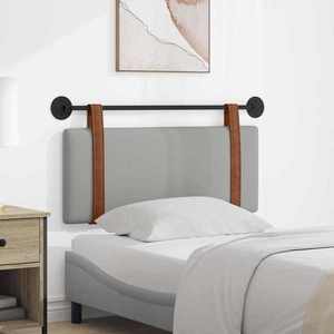 vidaXL Cap de pat suspendat Simplu Gri nori 110 x 55 x 5 cm PU antic imagine