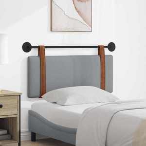 vidaXL Cap de pat suspendat Gri deschis 110 x 55 x 5 cm PU antic imagine