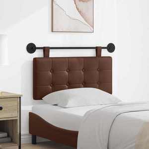 vidaXL Cap de pat suspendat Maro 100 x 55 x 5 cm Piele artificială imagine