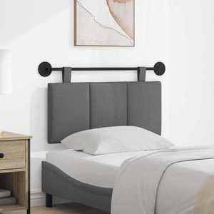 vidaXL Cap de pat suspendat Dungi Gri închis 90 x 55 x 5 cm țesătură imagine