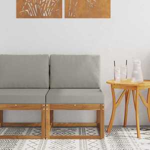 vidaXL Canapea Medie pentru Exterior Lemn Solid de Acacia imagine