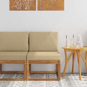 vidaXL Canapea Medie pentru Exterior Lemn Solid de Acacia imagine