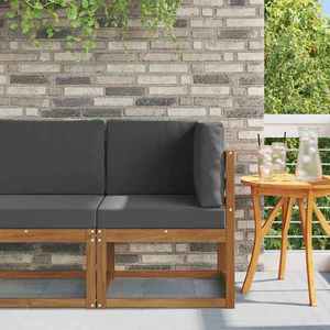 vidaXL Sofa Colțar pentru Exterior Lemn Solid de Acacia imagine