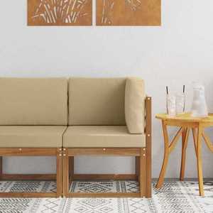 vidaXL Sofa Colțar pentru Exterior Lemn Solid de Acacia imagine