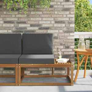 vidaXL Canapea de exterior Natural și Antracit 91 x 63 x 73 cm imagine