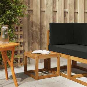 vidaXL Bancă de taburet natural 43 x 43 x 37 cm Lemn Solid de Acacia imagine