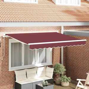 vidaXL Material de înlocuire pentru copertină Burgundy 280 x 195 cm imagine