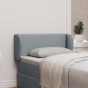 vidaXL Ureche pentru Tăblie Gri deschis 40 x 23 x 6 cm țesătură imagine