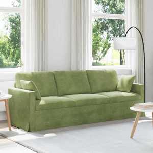 vidaXL Canapea Verde deschis 228 x 78 x 80 cm Catifea imagine