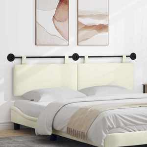 vidaXL Cap de pat suspendat Crem 170 x 55 x 5 cm Țesătură din corduroy imagine