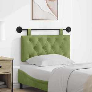 vidaXL Cap de pat suspendat Verde deschis 100 x 55 x 7 cm Catifea imagine