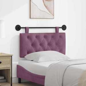 vidaXL Cap de pat suspendat Pe perete Violet 100 x 55 x 7 cm Catifea imagine