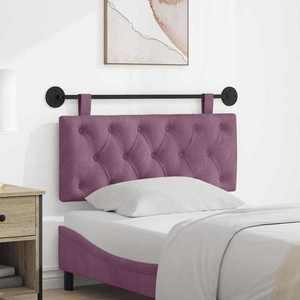 vidaXL Cap de pat suspendat Pe perete Violet 110 x 55 x 7 cm Catifea imagine