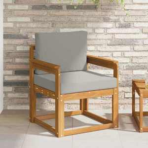 vidaXL Canapea de exterior Lemn de acacia solid și poliester imagine