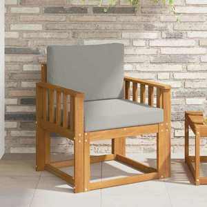 vidaXL Canapea de exterior Lemn de acacia solid și poliester imagine