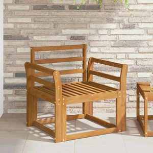 vidaXL Canapea de exterior Lemn Solid de Acacia natural imagine
