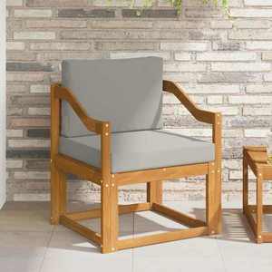 vidaXL Canapea de exterior Lemn de acacia solid și poliester imagine