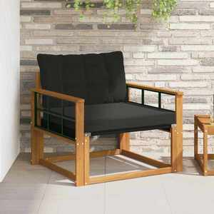 vidaXL Set de canapele de exterior Lemn solid de Acacia și Textilene imagine