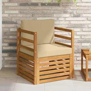 vidaXL Set de canapele de exterior Lemn de acacia solid și poliester imagine