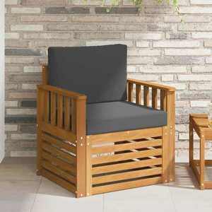 vidaXL Set de canapele de exterior Lemn de acacia solid și poliester imagine