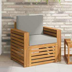 vidaXL Set de canapele de exterior Lemn de acacia solid și poliester imagine