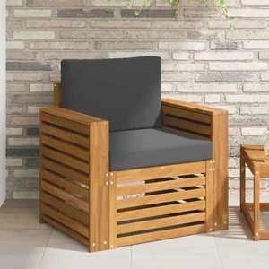 vidaXL Set de canapele de exterior Lemn de acacia solid și poliester imagine