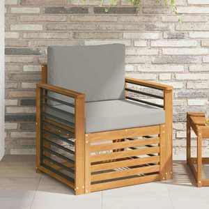 vidaXL Set de canapele de exterior Lemn de acacia solid și poliester imagine