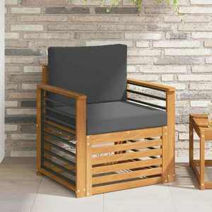 vidaXL Set de canapele de exterior Lemn de acacia solid și poliester imagine