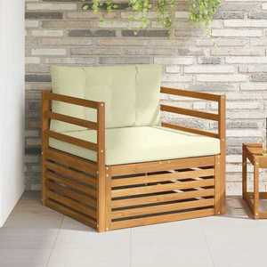 vidaXL Set de canapele de exterior Lemn de acacia solid și poliester imagine