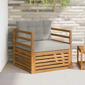vidaXL Set de canapele de exterior Lemn de acacia solid și poliester imagine