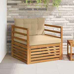 vidaXL Set de canapele de exterior Lemn de acacia solid și poliester imagine