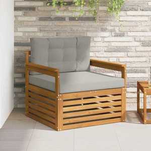 vidaXL Set de canapele de exterior Lemn de acacia solid și poliester imagine