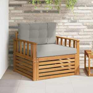 vidaXL Set de canapele de exterior Lemn de acacia solid și poliester imagine