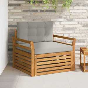vidaXL Set de canapele de exterior Lemn de acacia solid și poliester imagine