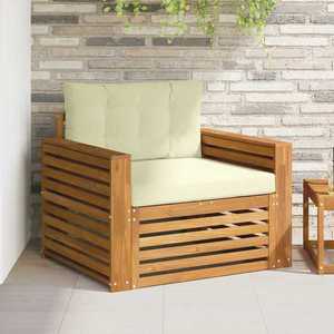 vidaXL Set de canapele de exterior Lemn de acacia solid și poliester imagine
