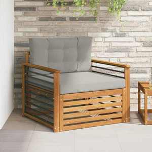 vidaXL Set de canapele de exterior Lemn de acacia solid și poliester imagine