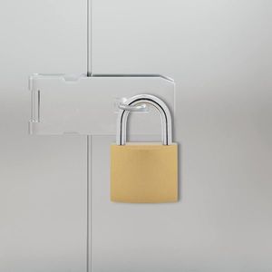 vidaXL U Lock cu Chei 100 pcs Alamă Fier imagine