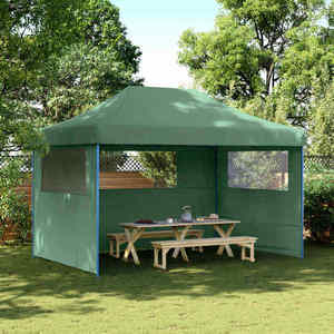 vidaXL Cort pentru Petreceri Verde 279 x 410 x 315 cm Material Oxford imagine