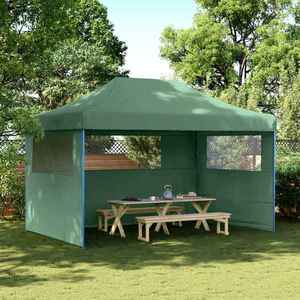 vidaXL Cort pentru Petreceri Verde 292 x 440 x 315 cm Material Oxford imagine