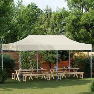 vidaXL Cort pentru Petreceri Crem 291 x 580 x 315 cm Material Oxford imagine