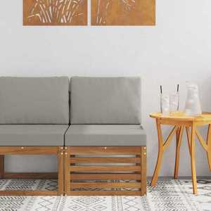 vidaXL Canapea Medie pentru Exterior Lemn Solid de Acacia natural imagine