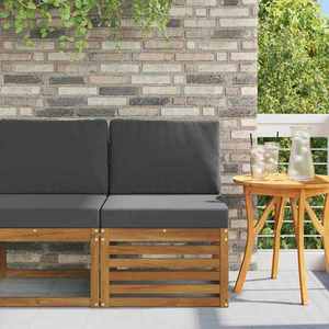 vidaXL Canapea Medie pentru Exterior Lemn Solid de Acacia natural imagine