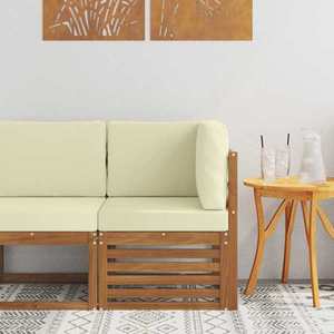 vidaXL Sofa Colțar pentru Exterior Lemn Solid de Acacia natural imagine