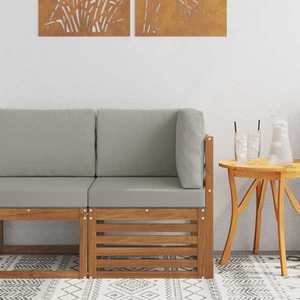 vidaXL Sofa Colțar pentru Exterior Lemn Solid de Acacia natural imagine