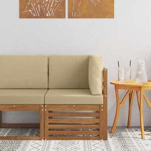 vidaXL Sofa Colțar pentru Exterior Lemn Solid de Acacia natural imagine