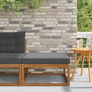 vidaXL Taburet pentru exterior Lemn Solid de Acacia natural imagine