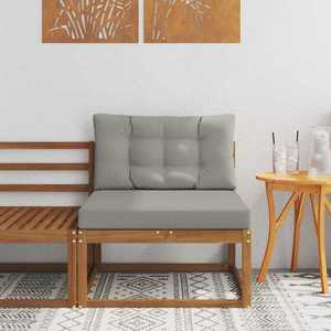 vidaXL Canapea Medie pentru Exterior Lemn Solid de Acacia natural imagine