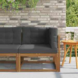 vidaXL Canapea de colț pentru exterior Lemn Solid de Acacia natural imagine